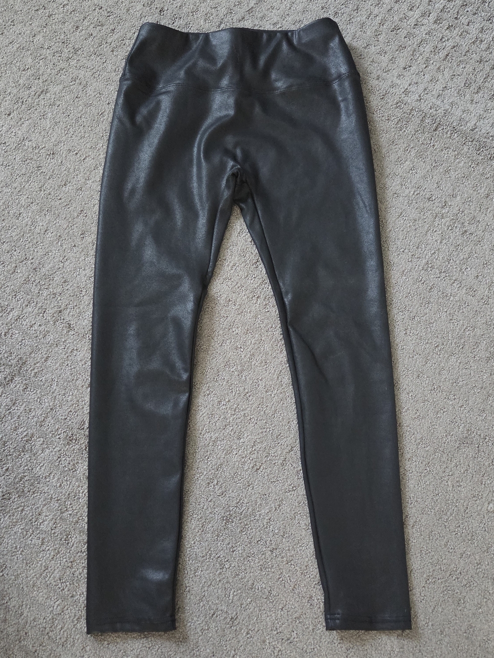 Black Faux Leather Leggings